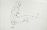 ANDRE DERAIN, Seated Nude Woman, pen